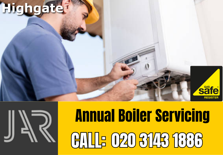 annual boiler servicing Highgate