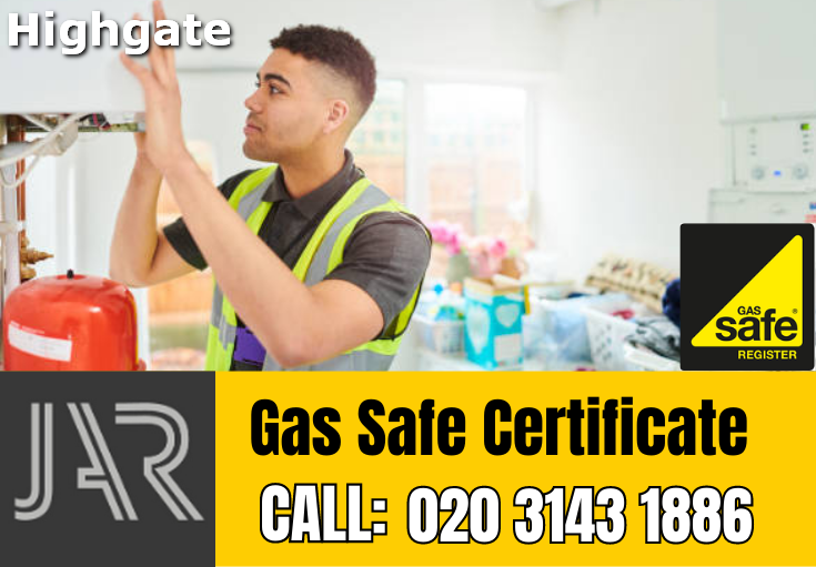 gas safe certificate Highgate